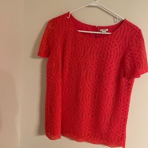 JCrew Lace Shell Top